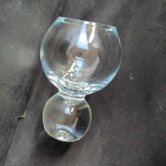 Vintage Crystal Double Orb Vase Studio Nova - Picture 5 of 6
